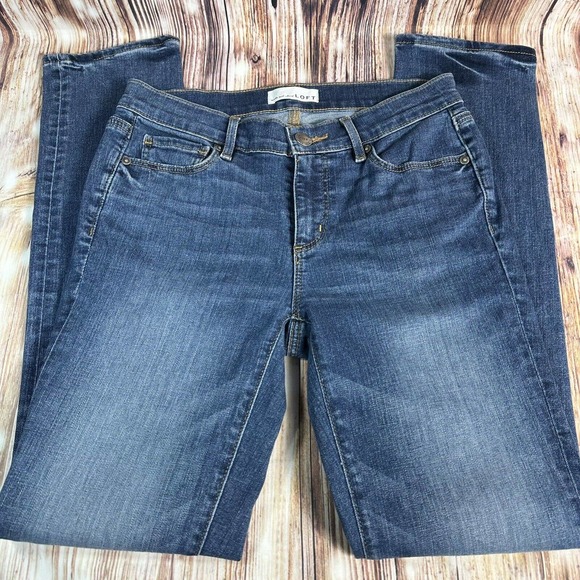 LOFT Denim - Loft MODERN STRAIGHT Leg Womens Size 4/27 Blue Jeans Denim Pants 28x30